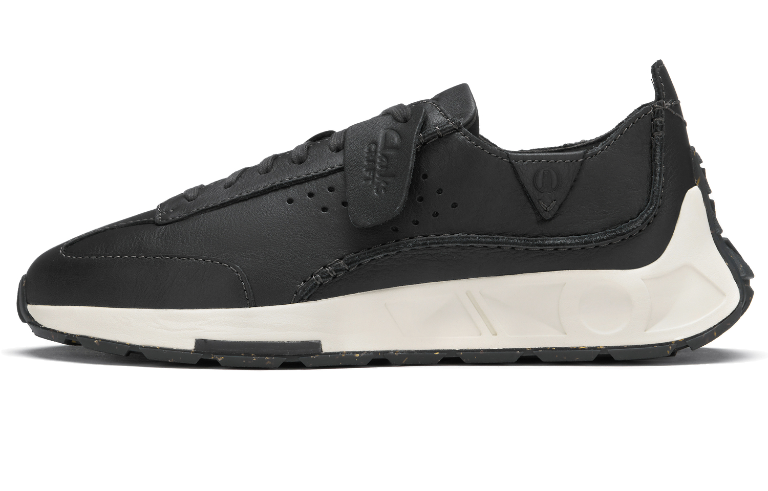 Clarks Art Motion Collection Cow Leather Comfortable And Breathable Low top Casual Shoes Men's Dark Gray