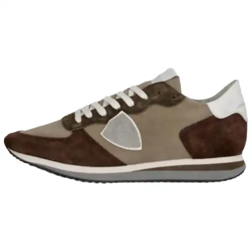 PHILIPPE MODEL Leather Low top Casual Shoes Men's Brown
