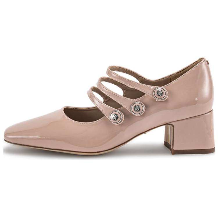 SAM EDELMAN Chunky Heel Mary Jane Shoes 4.9cm Women's Pink