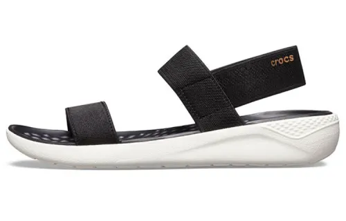 Crocs LiteRide Fashion Black Sandals Women's
