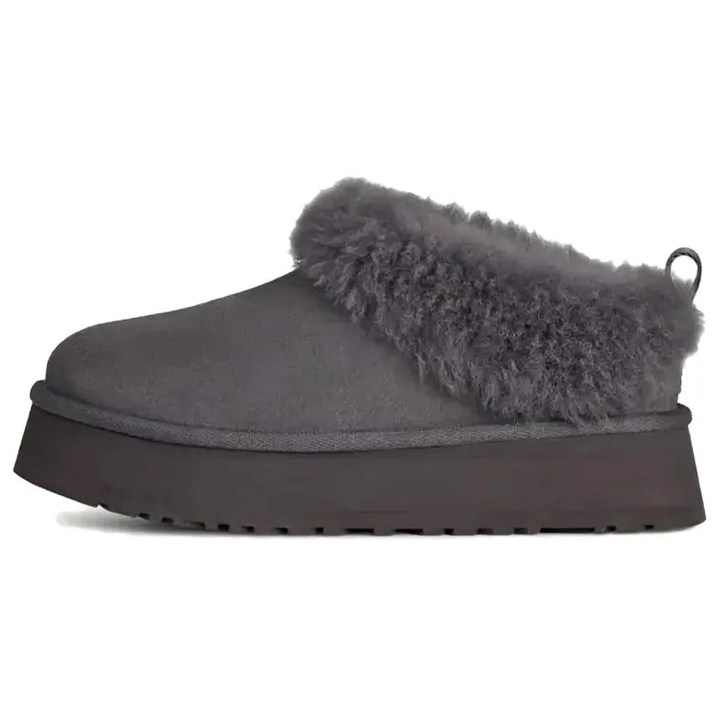 UGG Tazzelle Fleece Lined, Comfortable Commute Round Toe Thick Sole Ankle Length Snow Boots Women's Blue Gray