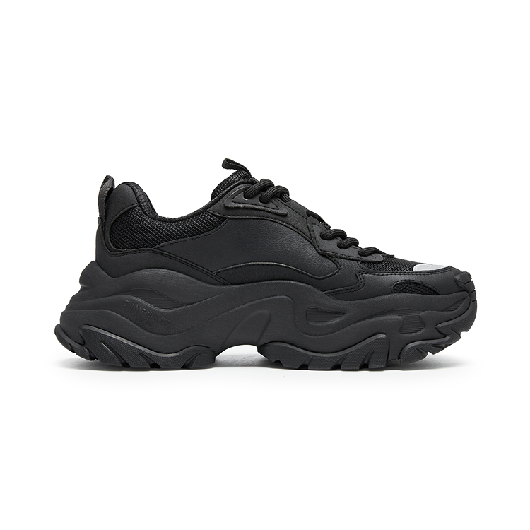 Champion Thousand Layer Shoes Low top Chunky Sneakers Men's Black/Silver White