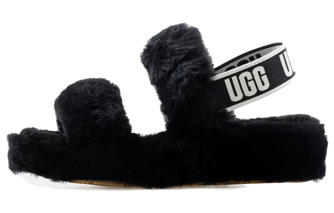 UGG Oh Yeah Thick Sole Sandals Black Women's