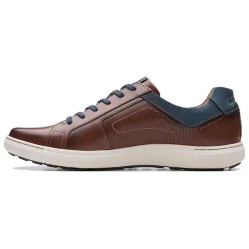 Clarks Leather Low top Casual Shoes Men's Rosewood