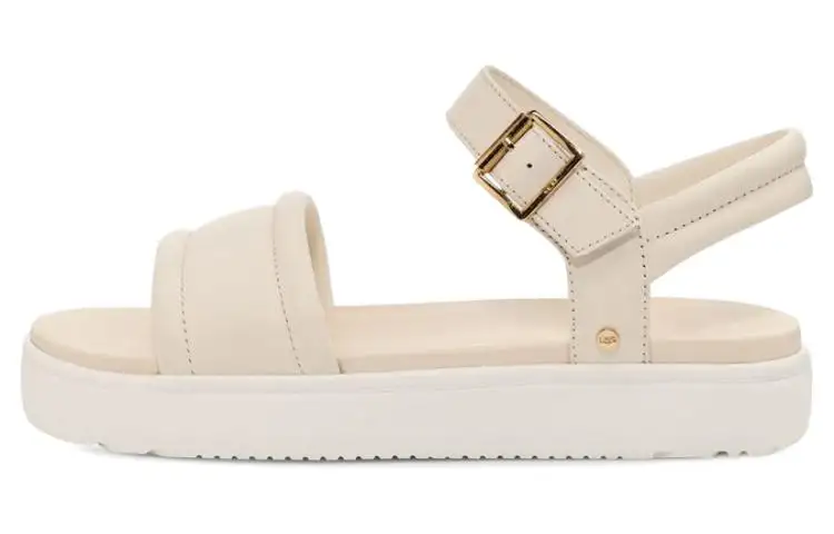 UGG Zayne Ankle Strap Leather Stylish Sandal Women's Beige