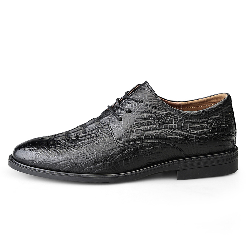 Ram BECK cow leather, business British style lace-up, versatile soft sole, non-slip and wear-resistant, casual leather shoes, men's style
