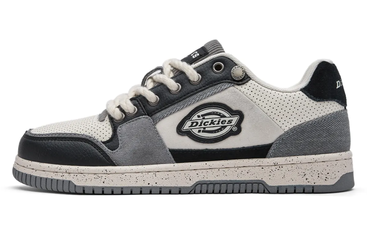 Dickies Low top Skateboard Shoes Men's Black White Gray