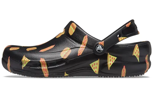 Crocs Bistro Graphic Clog Stylish Casual Black Sandals
