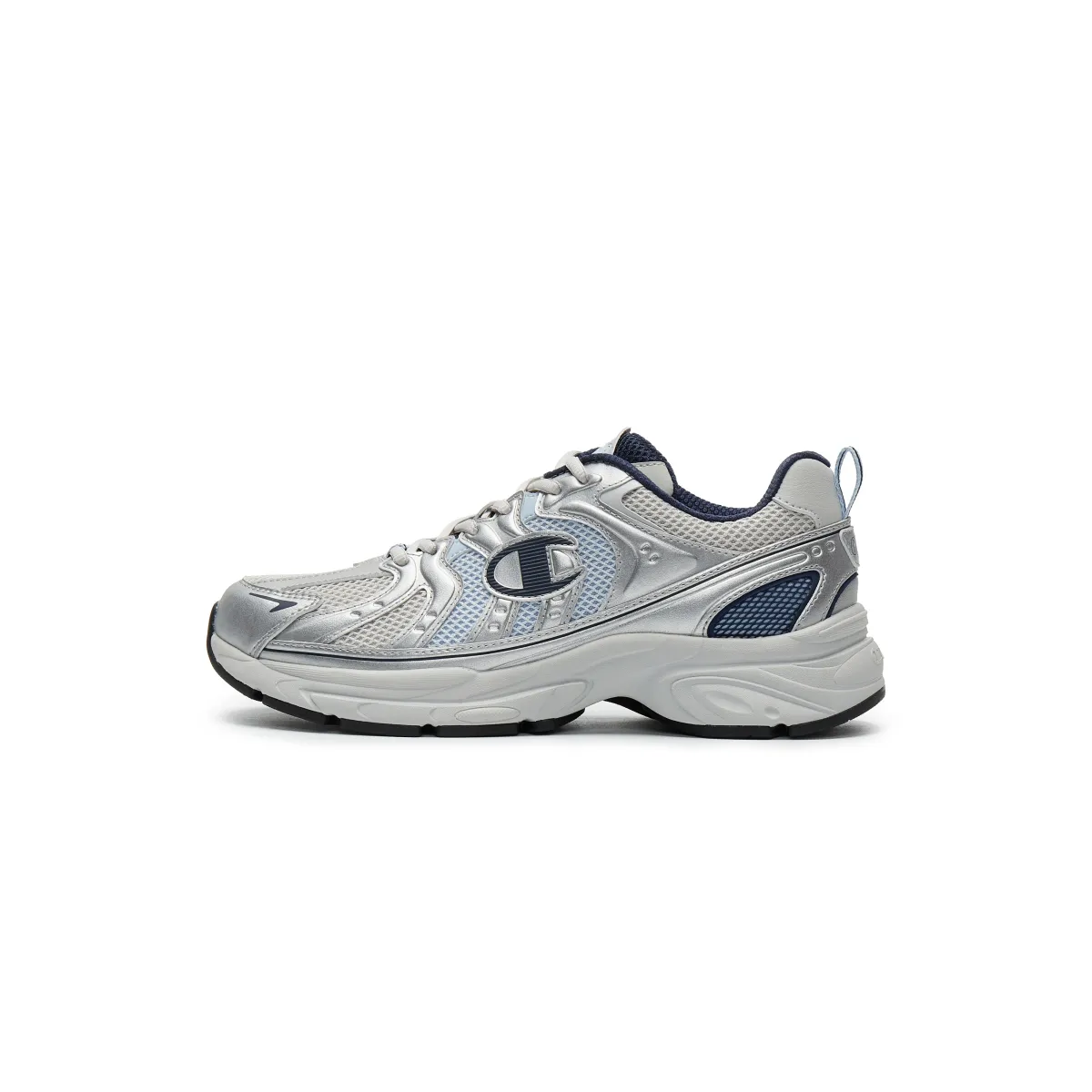 Champion Synthetic Leather Low top Running Shoes Men's Dust Free Gray/Peak Blue