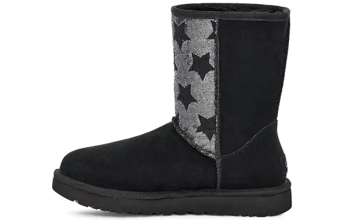 UGG Classic Short Sequin Stars Black Women's