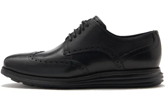 COLE HAAN Top Grain Cow Leather Casual Shoes Men's Black