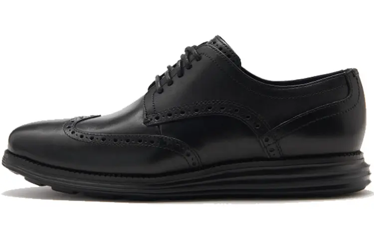 COLE HAAN Top Grain Cow Leather Casual Shoes Men's Black