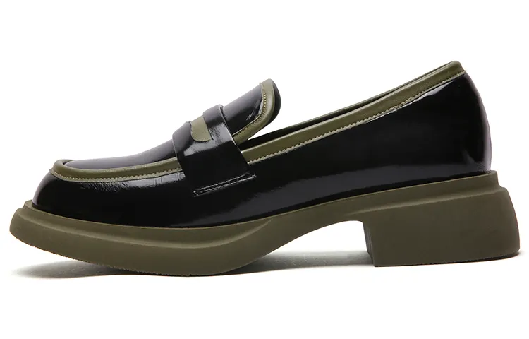 PACO GIL Platform Shoes Women's Black Green
