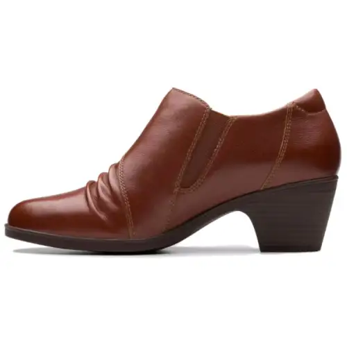 Clarks Leather Ankle Boots 5.5cm Women's Tan