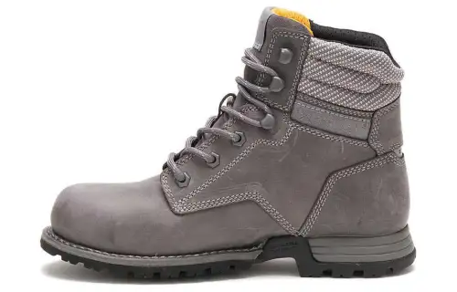 CAT Leather Short Outdoor Boots Women's Dolphin Color