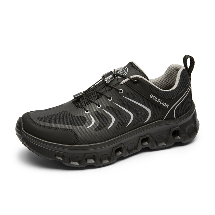 GOLDLION Cushioning Slip Resistant Support Outdoor Shoes Men’s Black