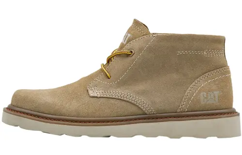 CAT Narrate Chukka Top Grain Cow Leather Ankle Length Outdoor Boots Men's Khaki