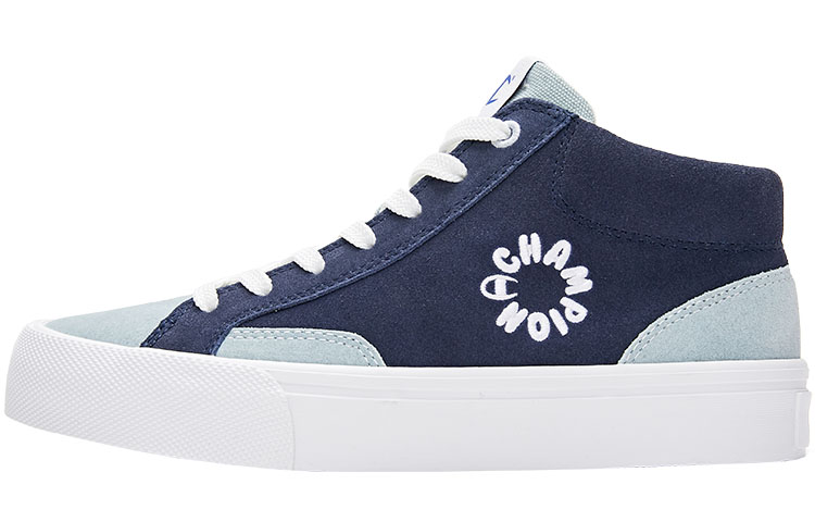 Champion Essentials Collection Skate Classic High 1.0 Mid top Skateboard Shoes Men's Blue