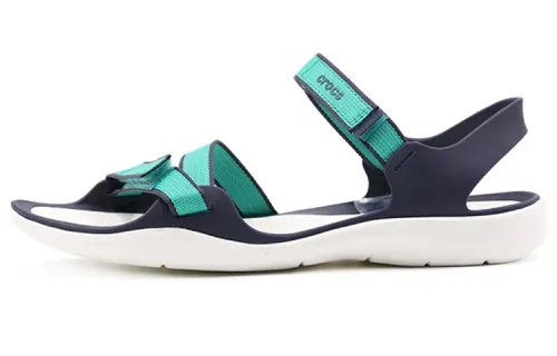 Crocs Beach Sandals Women's Dark Lake Blue