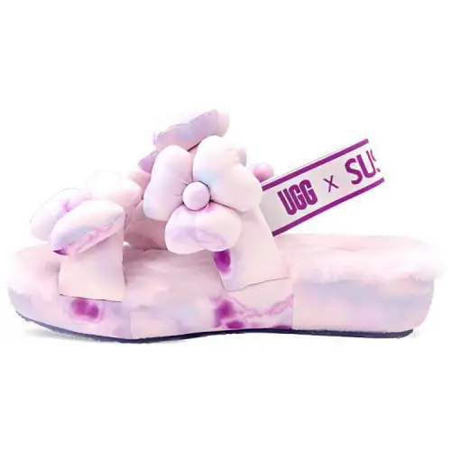 SUSAN FANG x UGG Fabric Fuzzy Slippers Women's Pink