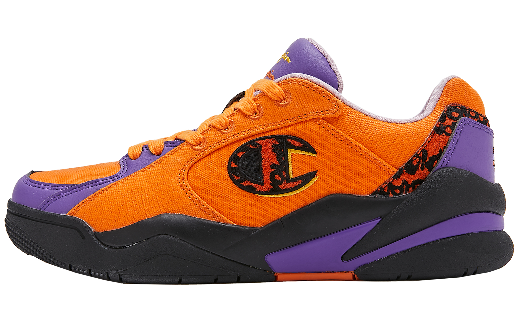 Champion Tiger Series Cushioning Low top Vintage Basketball Shoes Unisex Fiery Blood Orange