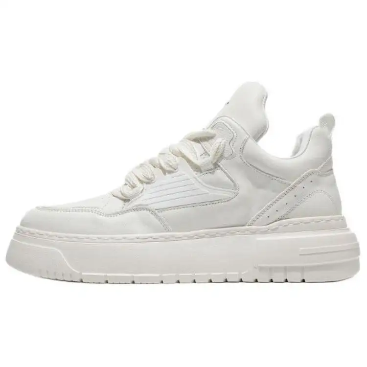 JANE HARLOW Top Grain Cow Leather Low top Casual Shoes Men's White