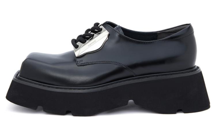 DAPHNE LAB Sugar cube series, small leather shoes with square toe laces, thick soles to make you taller and slimmer, fashionable hot girls going out on the street, versatile and casual for daily use, Derby shoes, women's style