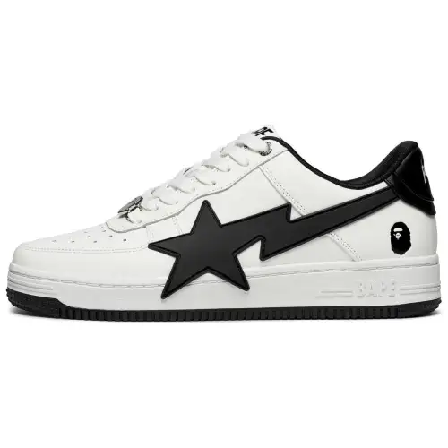 A BATHING APE Cow Leather Low top Skateboard Shoes Women's