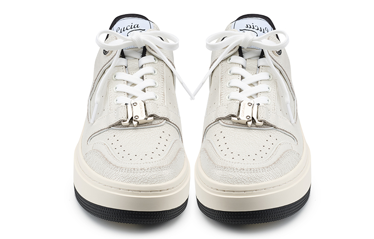 Lucia Tacci Cow Split Leather Original Designer Platform Height Increasing Casual Skate Shoes Unisex