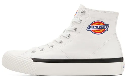 Dickies Canvas Shoes Unisex High Top White