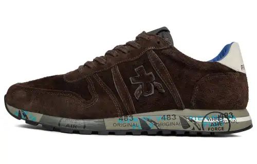 PREMIATA Cow Leather Low top Casual Shoes Men's Brown