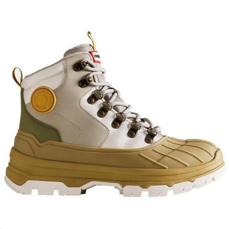 HUNTER Cushioning Slip Resistant Cushioning Slip Resistant High top Mountaineering Shoes Women’s White Gray Green