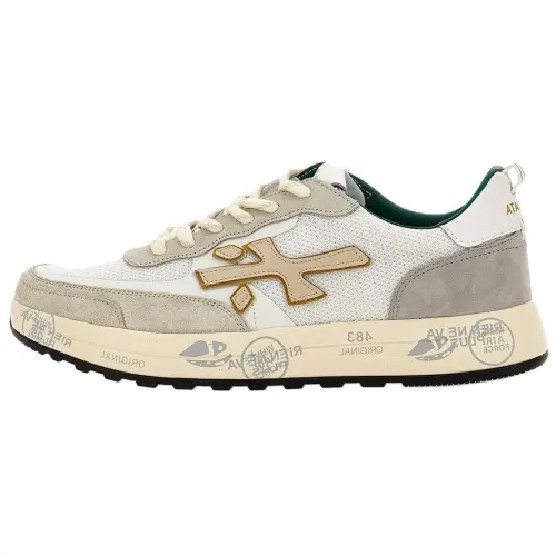 PREMIATA Pu Low top Skateboard Shoes Men's White Brown