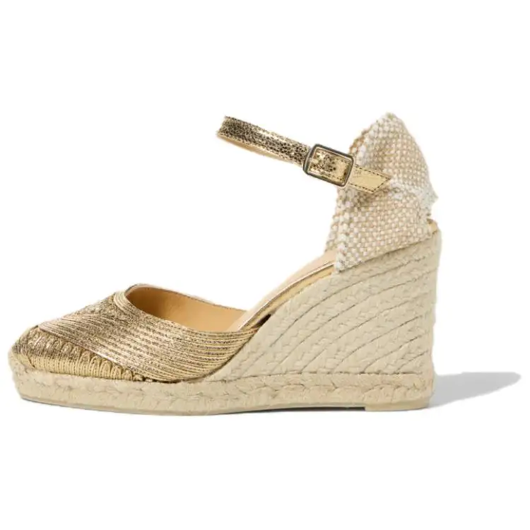 Castañer Wedge Heel High Heels Women's Gold