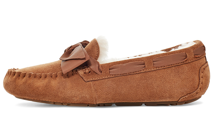 Женские туфли UGG UGG Dakota Leather Bow (каштаново-коричневые)