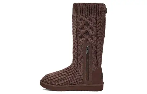 UGG Classic Cardi Cabled Knit Boot Burnt Cedar Women's