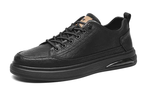 Red Dragonfly Casual Shoes Single Shoes Leather Shoes Cow Leather White Shoes Men's Spring Soft Sole Versatile Genuine Leather Slip-On Shoes Anti-Slip Waterproof Lightweight Low-top Sneakers Men's Black/Off-White
