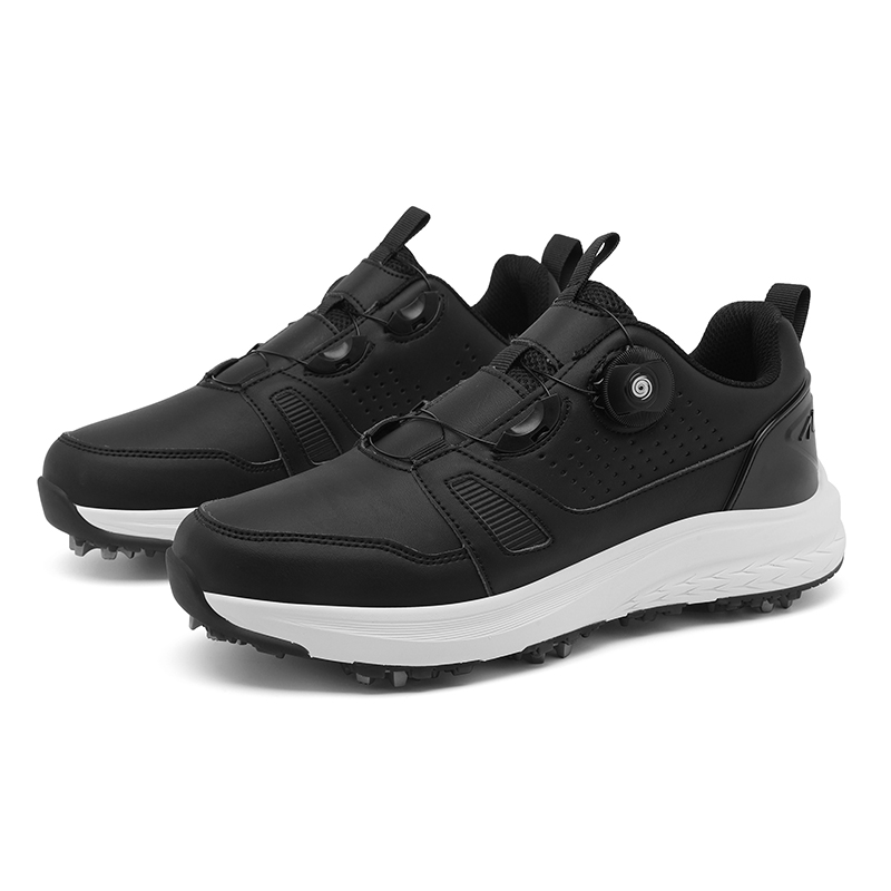 JYVME Golf Shoes Men’s Low Top White/Black