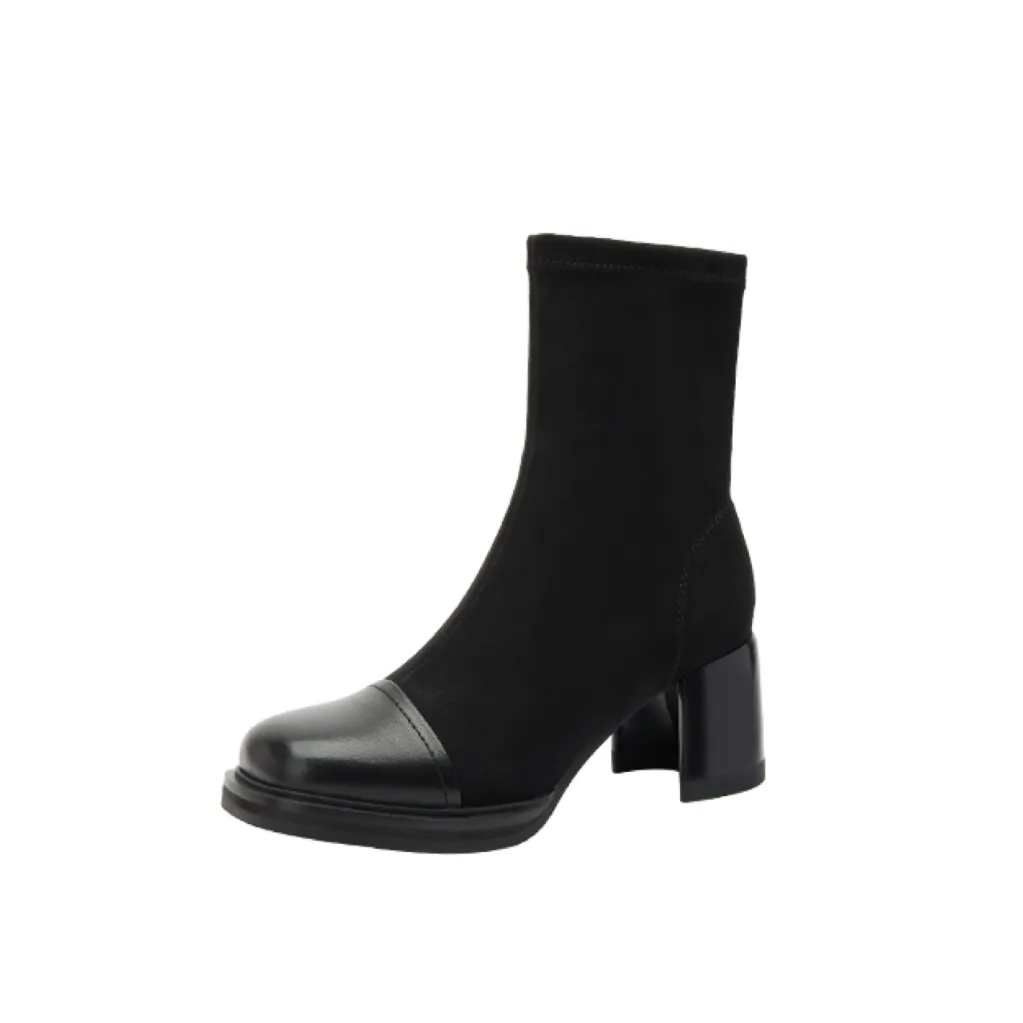 HARSON Ankle Boots Women's Black/Coffee