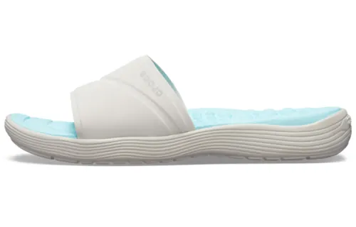 Crocs Slide Slippers Women's Light Blue/White