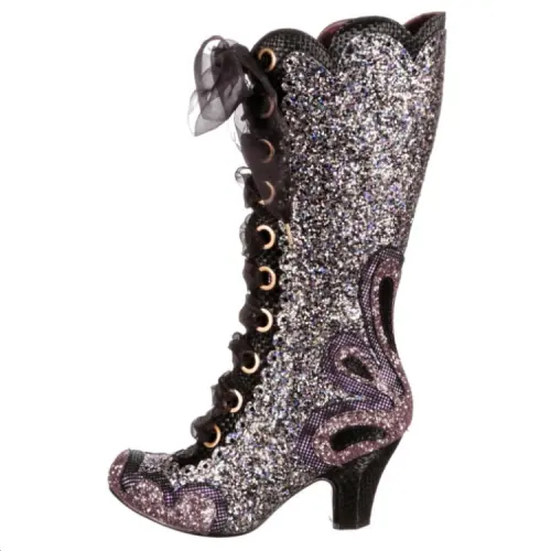 IRREGULAR CHOICE Pu Knee high Boots 7.4cm Women's Black