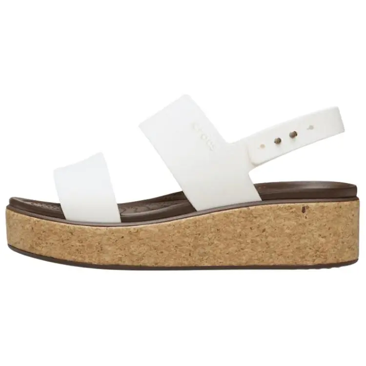 Crocs Brooklyn One Strap Sandals 4.5cm Women's White