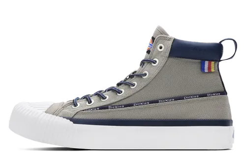 Dickies Canvas Shoes Men's High Top Gray