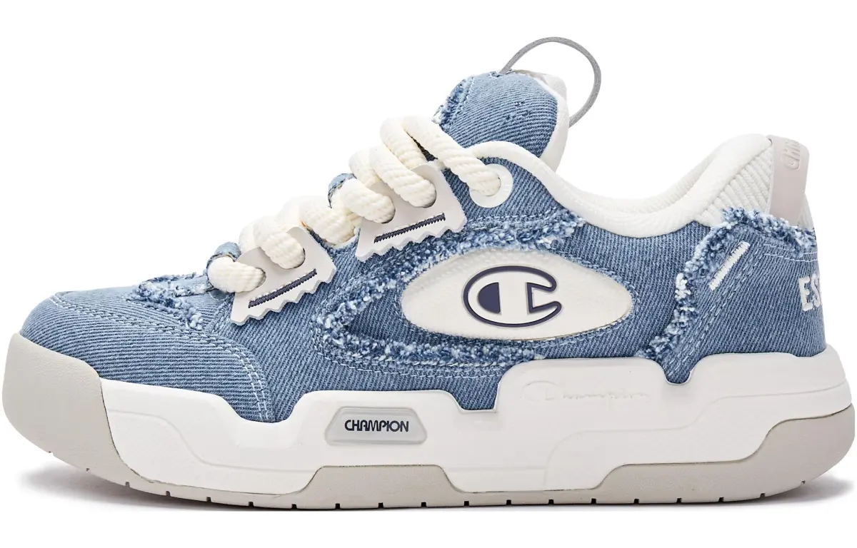Champion Slip Resistant Low top Skateboard Shoes Women's Blue