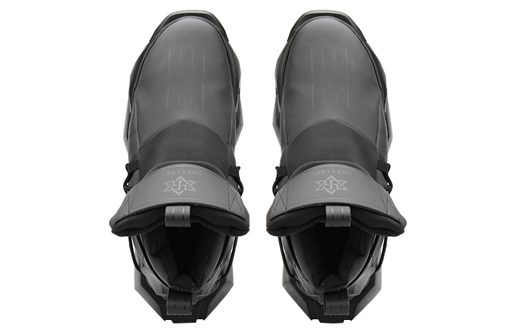 NORVINCY Chunky Sneakers Unisex Mid Top Black