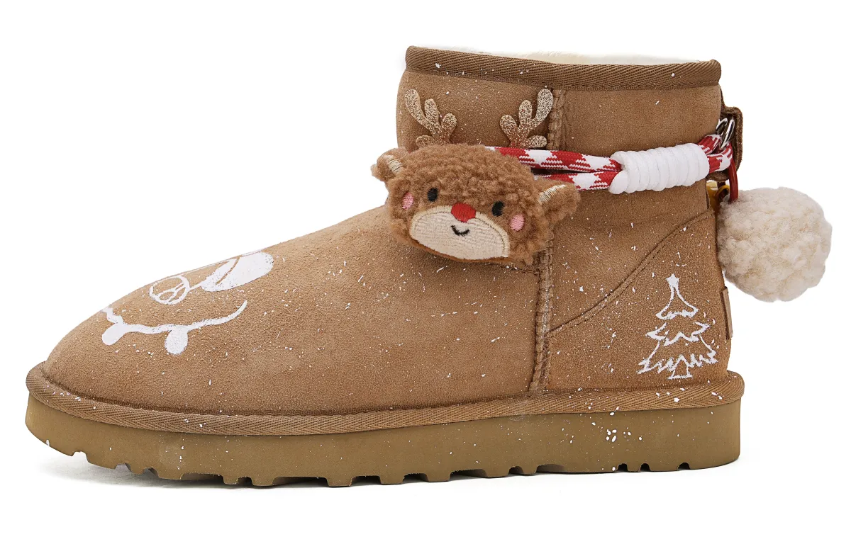 UGG CLASSIC MINI Short Snow Boots Women's Chestnut