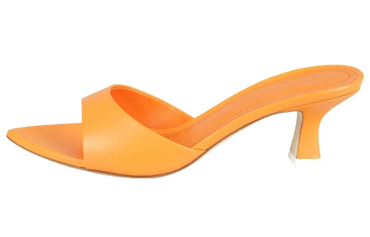 3JUIN Open Toe Slide Slippers Women's Orange