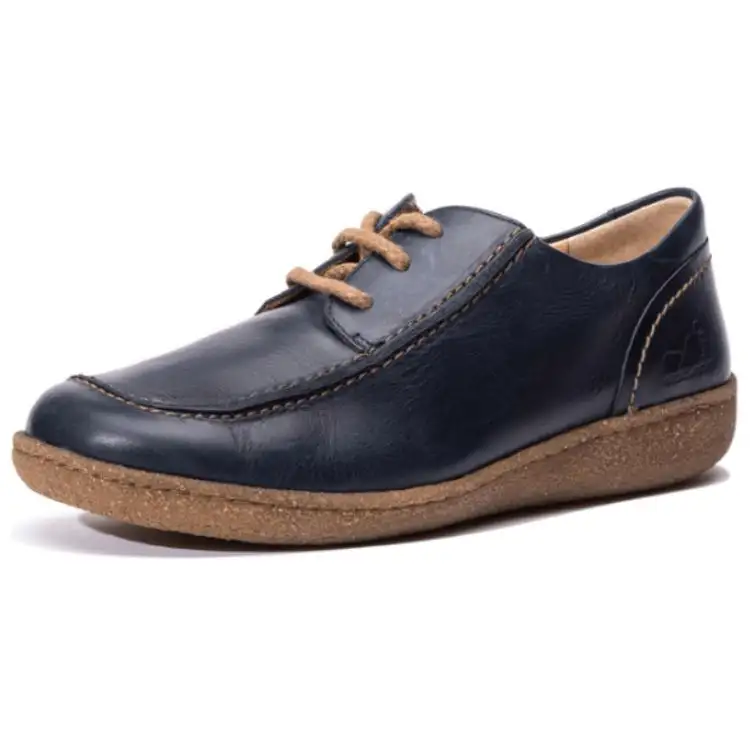 MEPHISTO Top Grain Cow Leather Low top Casual Shoes Women's Blue