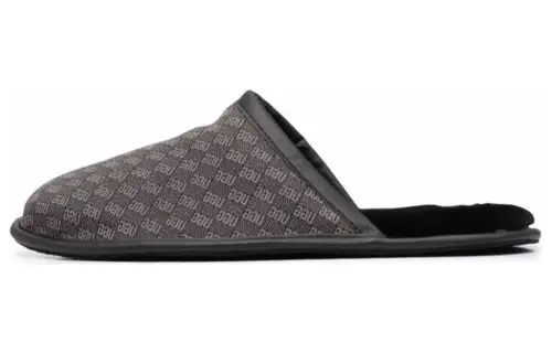 UGG Fabric Closed Toe Slippers Men's Black
