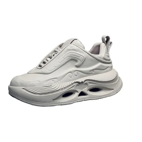 JANE HARLOW Leather Low top Casual Shoes Men's Gray